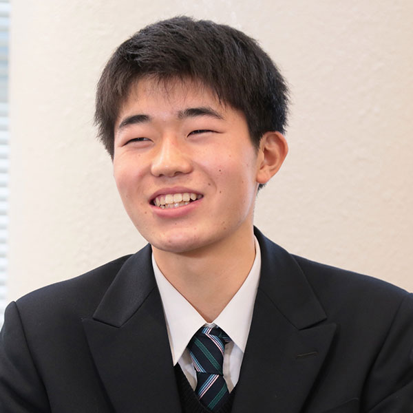 押田将人さん（文理コース1年）