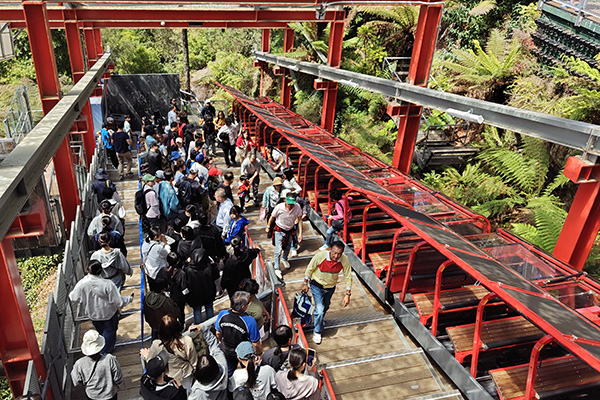 ブルー・マウンテンズ国立公園ではトロッコに挑戦。