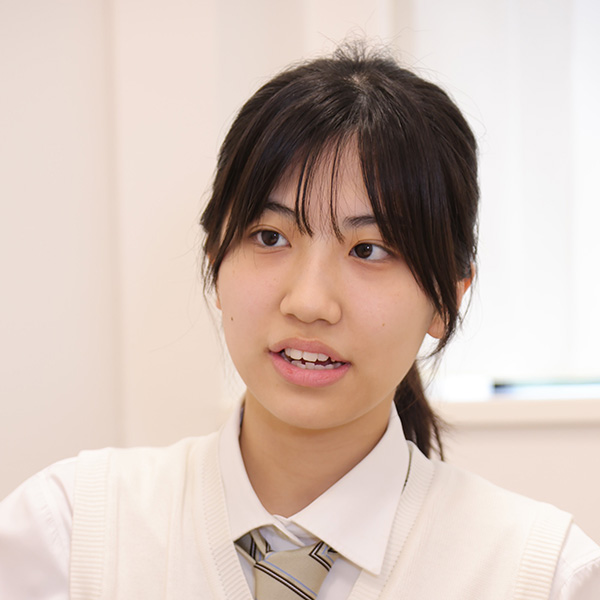 中学時代からKSCに関わってきた芦原さん。「京華女子のことならなんでも聞いてください！」