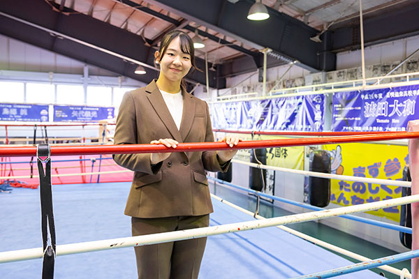 高橋先生の思い出の場所はボクシングの道場。高校受験の際、花咲徳栄を選んだ大きなきっかけにもなった高橋先生の原点です。