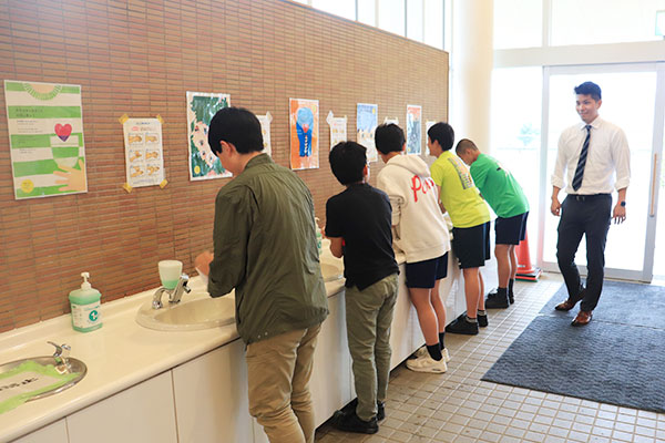 手洗いは以前から取り組んできた衛生対策の一つ