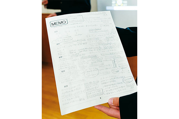 先生の話を聞きながらとったメモ