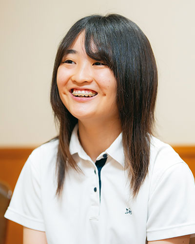 「書道の授業が好き！安らげる時間になっています」