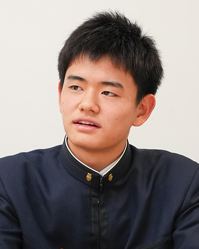 中瀬啓太さん（高1）