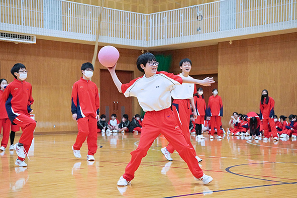 生徒会主導のもと実現した『球技大会』。中2より生徒会活動に携わっていたTMさん念願の行事。